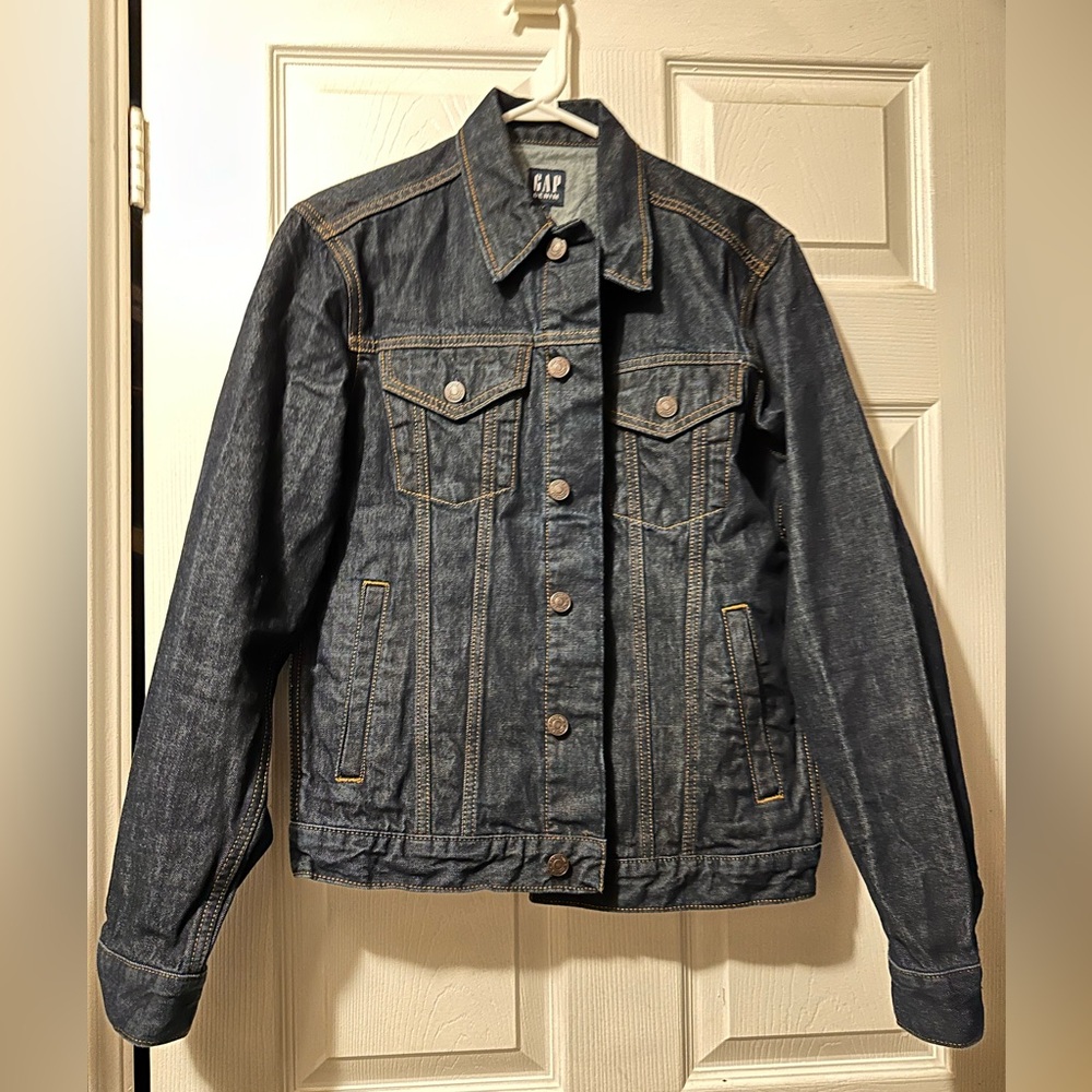 GAP Men's Dark Washed Denim Jacket